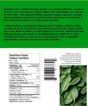 Charger l'image dans la galerie, Spinach Powder, Organic
